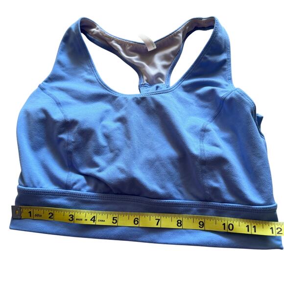 Free People movement light blue bra sz S activewear yoga criss cross back lng ln - Picture 8 of 9